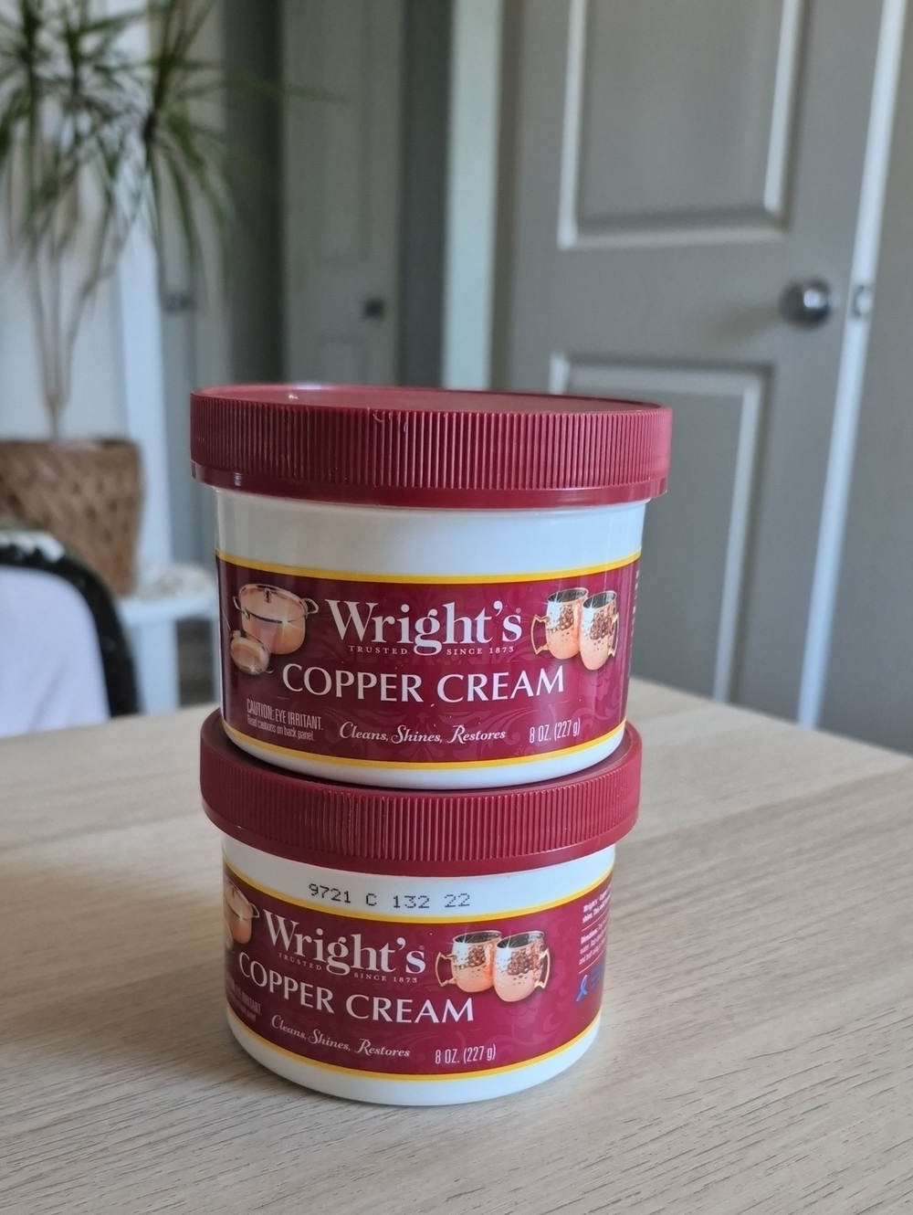 Wright's Copper Cream - Red Lid, Brand New And Un-used